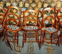 "Chair with Teapots"